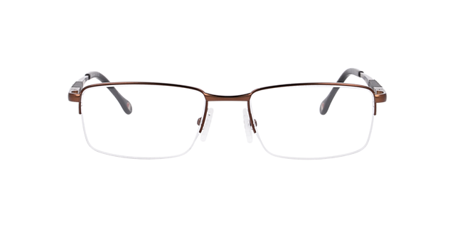 Cu1016 Brown MetalEyeglass Frames for Glasses Direct, Front View