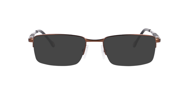 Cu1016 Brown MetalEyeglass Frames for Glasses Direct, with Tinted Lenses