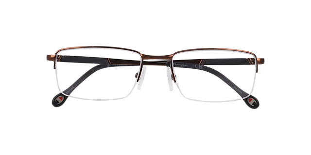 Cu1016 Brown MetalEyeglass Frames for Glasses Direct, Closed View
