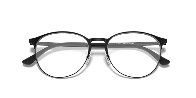 RB6375 Optics Black MetalEyeglass Frames for Glasses Direct, Closed View