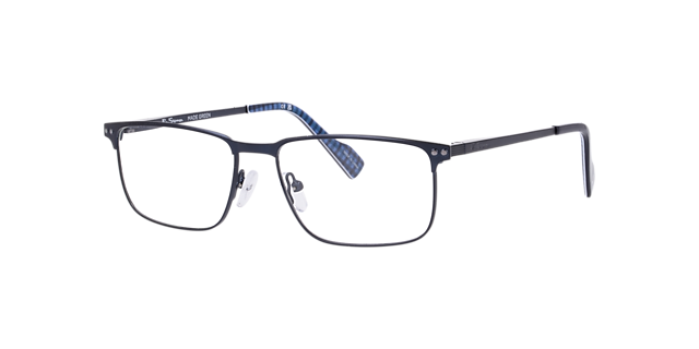 Bscornhill Blue MetalEyeglass Frames for Glasses Direct, Angle View