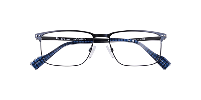 Bscornhill Blue MetalEyeglass Frames for Glasses Direct, Closed View