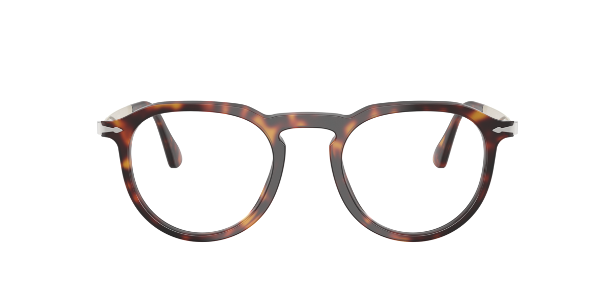 Persol Unisex Havana Pillow Acetate Eyeglasses Online - Full Rim - Po3387v