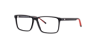 TH 2198 Black Red AcetateEyeglass Frames for Glasses Direct, Angle View