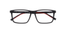 TH 2198 Black Red AcetateEyeglass Frames for Glasses Direct, Closed View