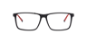 TH 2198 Black Red AcetateEyeglass Frames for Glasses Direct, Front View