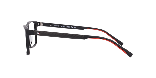 TH 2198 Black Red AcetateEyeglass Frames for Glasses Direct, Side View