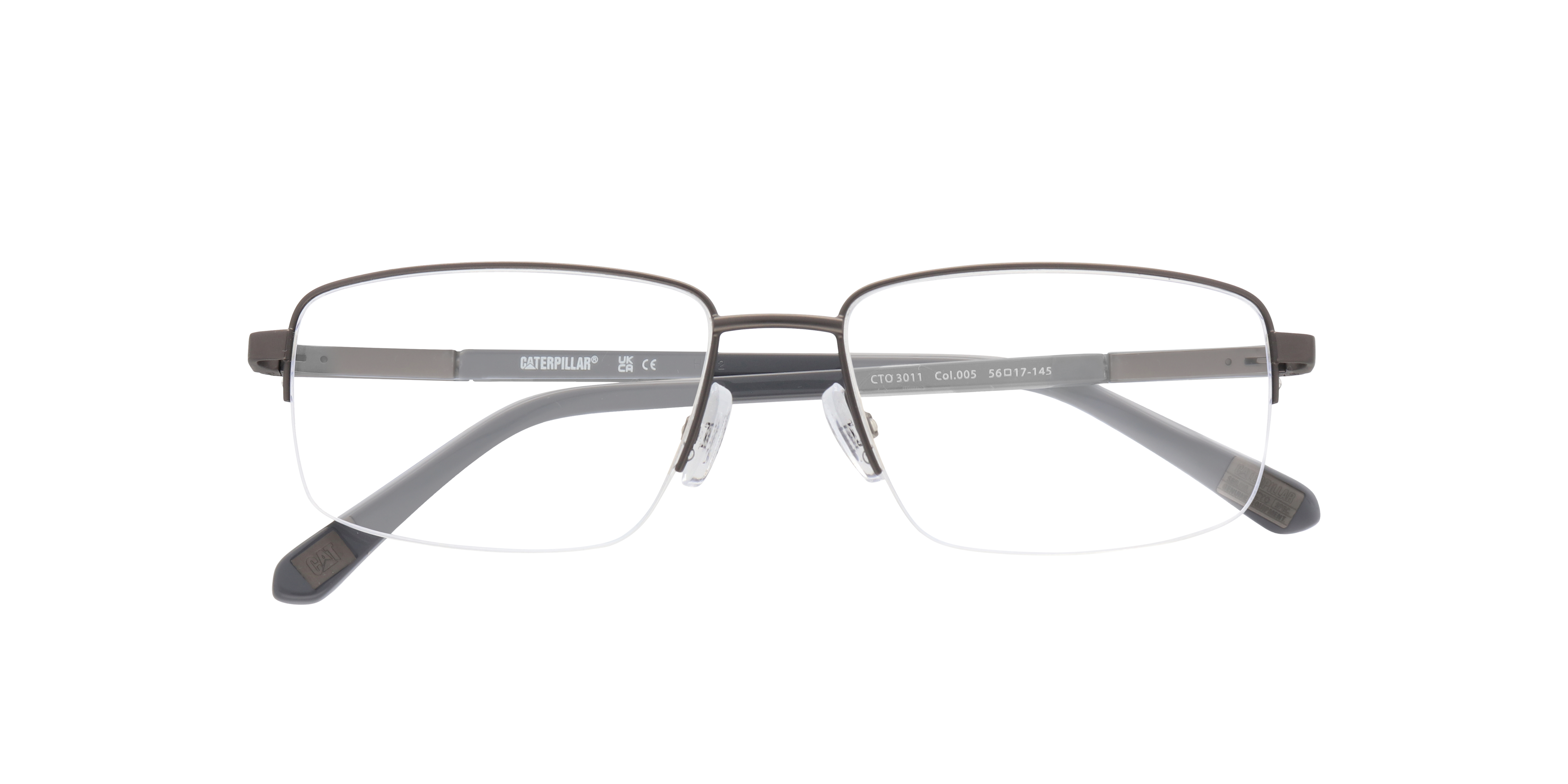 CTO 3011 Gunmetal MetalEyeglass Frames for Glasses Direct, Closed View