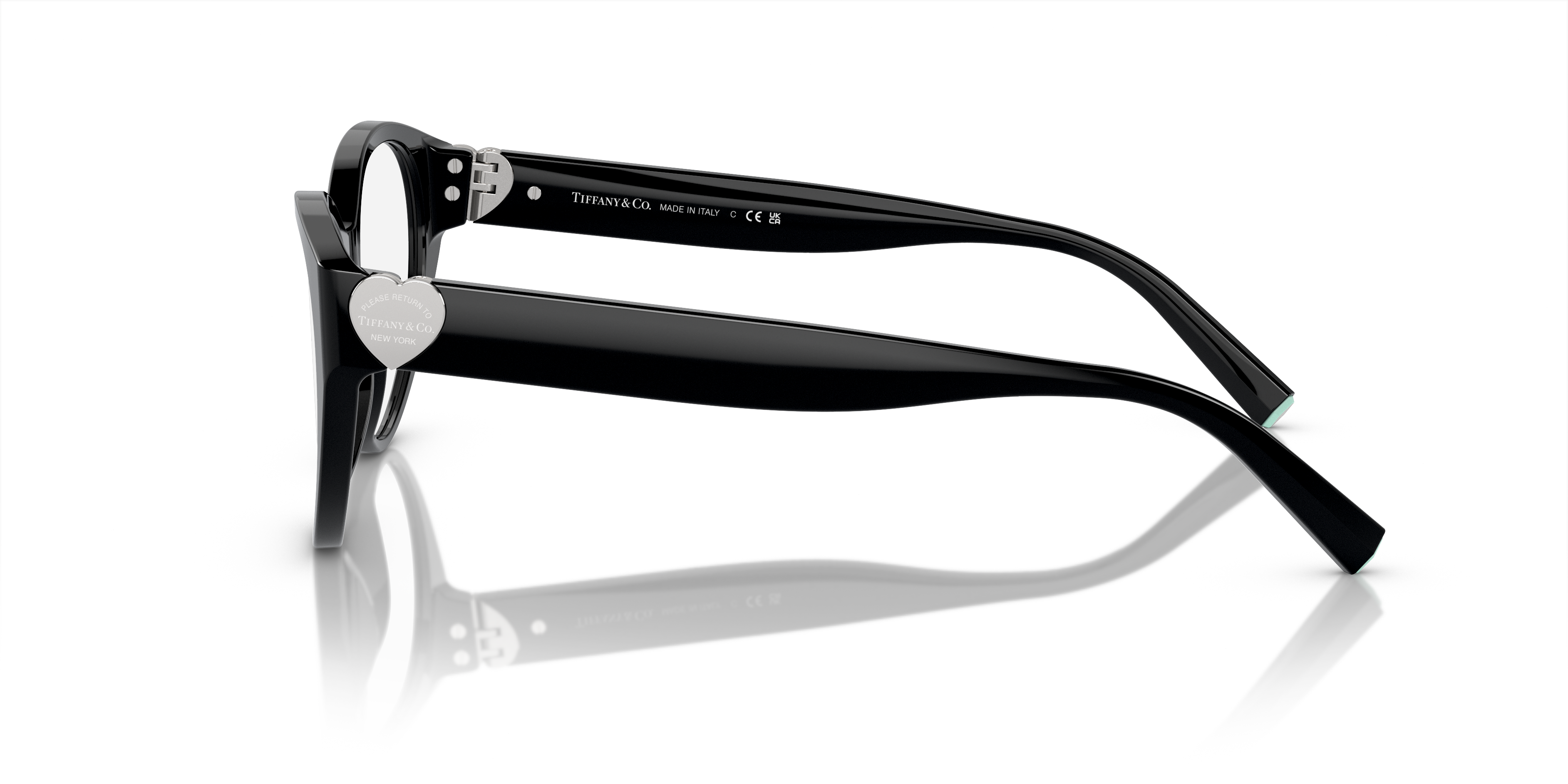 TF2244 Black AcetateEyeglass Frames for Glasses Direct, Side View
