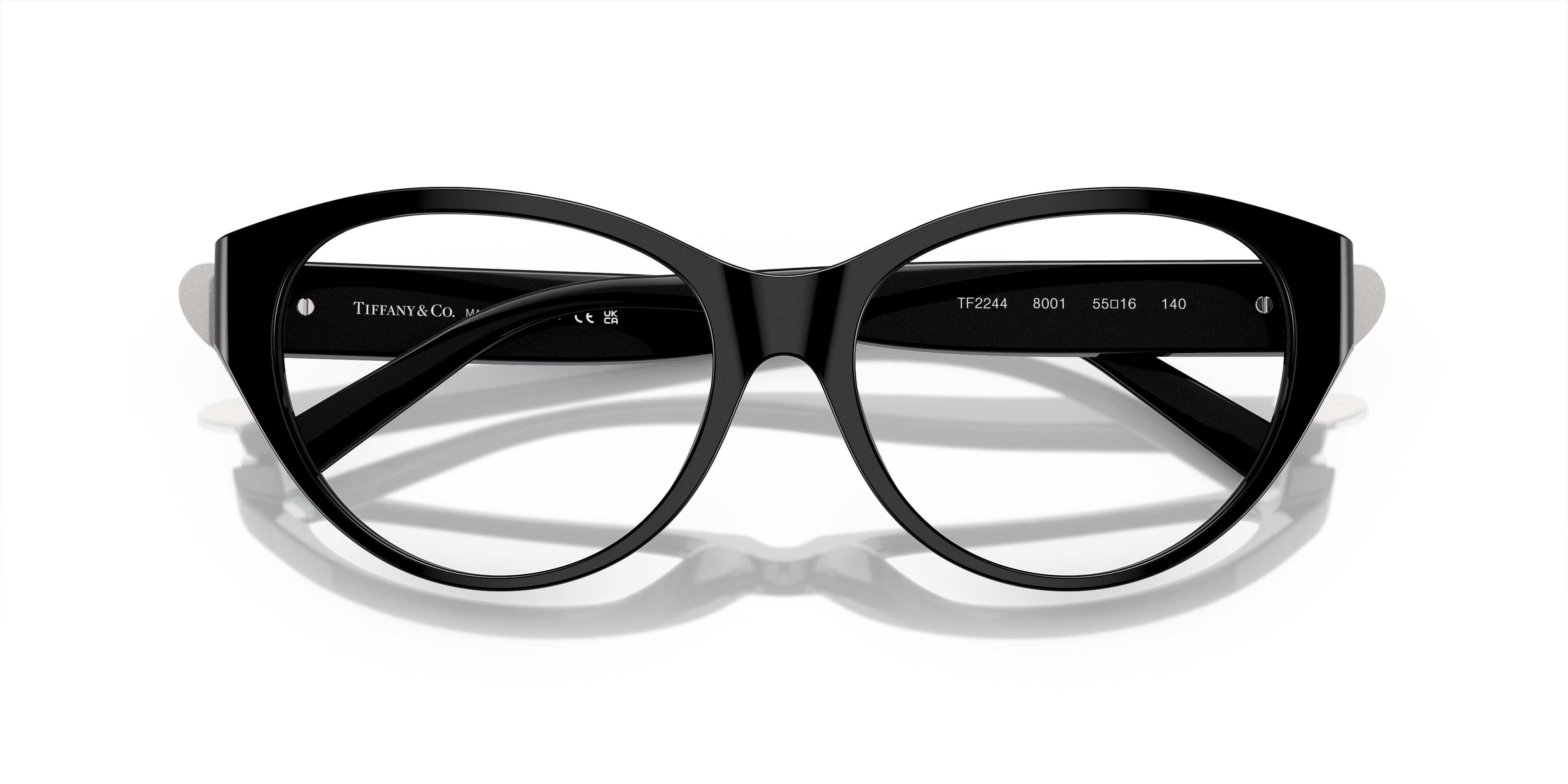 TF2244 Black AcetateEyeglass Frames for Glasses Direct, Closed View