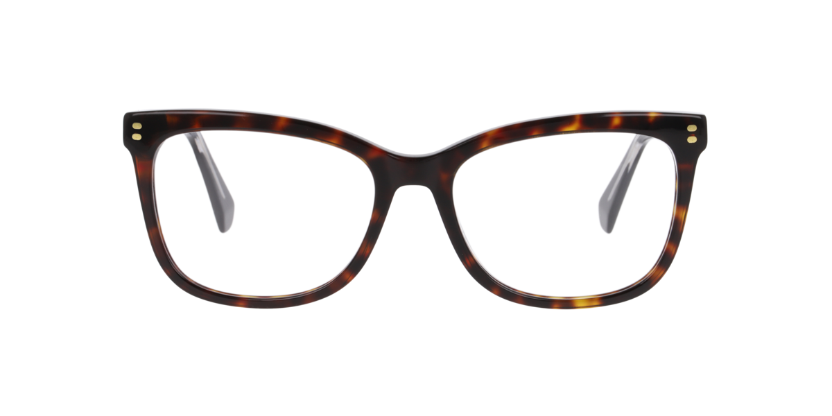 Polaroid Women's Tortoise Rectangle Acetate Eyeglasses Online - Full Rim - Pld D586