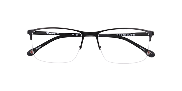 Cu4016 Black MetalEyeglass Frames for Glasses Direct, Closed View