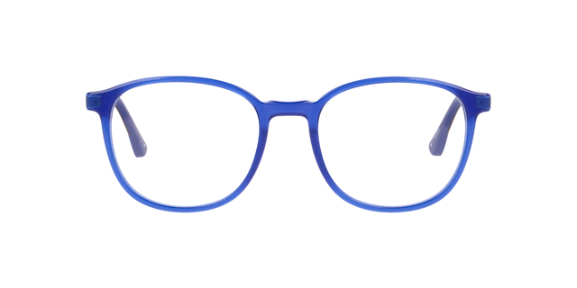 Nb4189 Blue Shiny AcetateEyeglass Frames for Glasses Direct, Front View