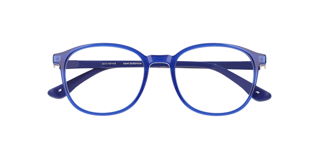 Nb4189 Blue Shiny AcetateEyeglass Frames for Glasses Direct, Closed View