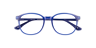 Nb4189 Blue Shiny AcetateEyeglass Frames for Glasses Direct, Closed View