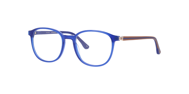 Nb4189 Blue Shiny AcetateEyeglass Frames for Glasses Direct, Angle View