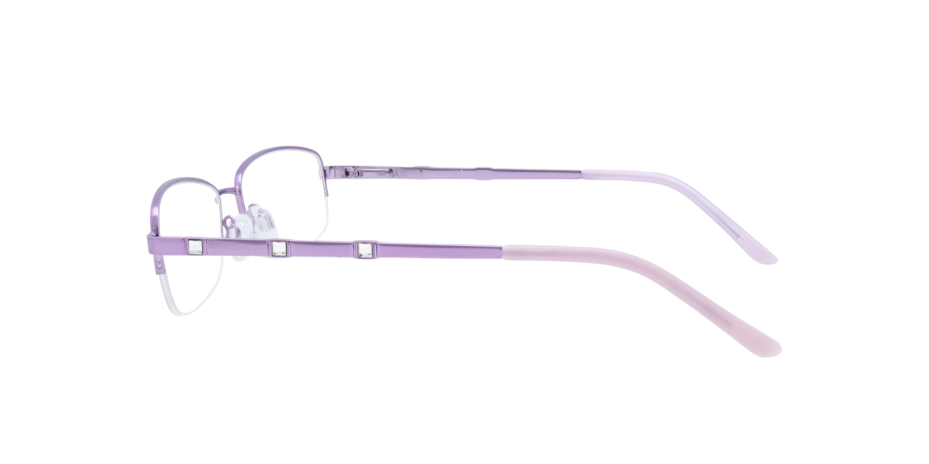 Arielle Lilac MetalEyeglass Frames for Glasses Direct, Side View