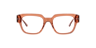 Miller Crystal Light Brown AcetateEyeglass Frames for Glasses Direct, Front View