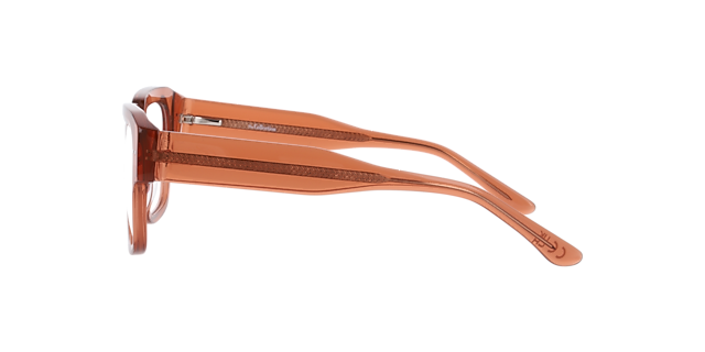 Miller Crystal Light Brown AcetateEyeglass Frames for Glasses Direct, Side View