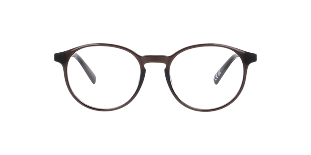 Joe Crystal Brown PlasticEyeglass Frames for Glasses Direct, Front View