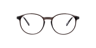 Joe Crystal Brown PlasticEyeglass Frames for Glasses Direct, Front View