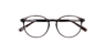 Joe Crystal Brown PlasticEyeglass Frames for Glasses Direct, Closed View