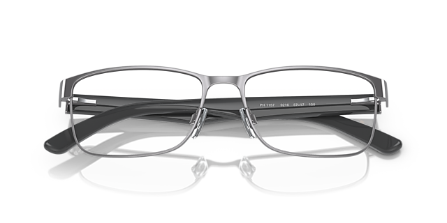 PH1157 Shiny Gunmetal MetalEyeglass Frames for Glasses Direct, Closed View