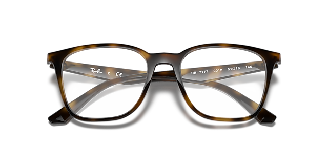 RB7177 Havana PlasticEyeglass Frames for Glasses Direct, Closed View