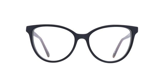 Lily Black  &  Lilac AcetateEyeglass Frames for Glasses Direct, Front View