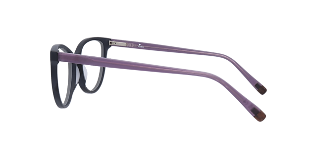 Lily Black  &  Lilac AcetateEyeglass Frames for Glasses Direct, Side View