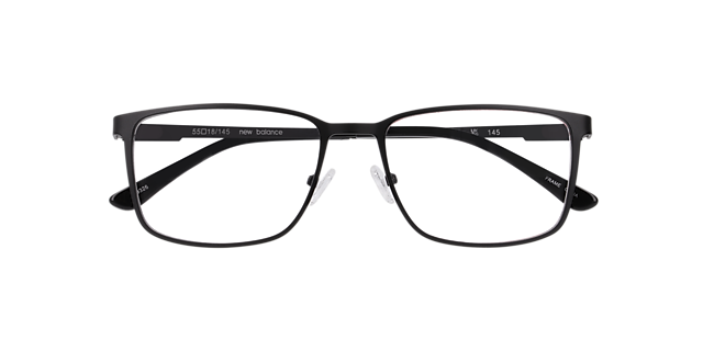 Nb4186 Black Matte MetalEyeglass Frames for Glasses Direct, Closed View