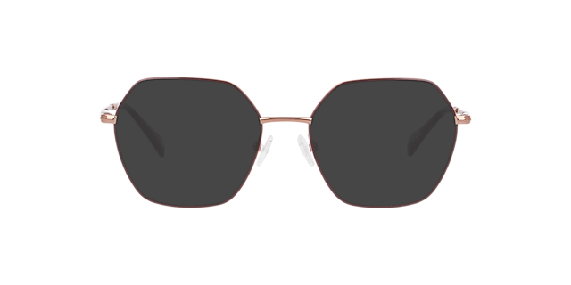 Mitcham Burgundy On Bronze MetalEyeglass Frames for Glasses Direct, with Tinted Lenses