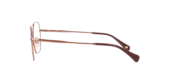 Mitcham Burgundy On Bronze MetalEyeglass Frames for Glasses Direct, Side View