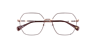 Mitcham Burgundy On Bronze MetalEyeglass Frames for Glasses Direct, Closed View