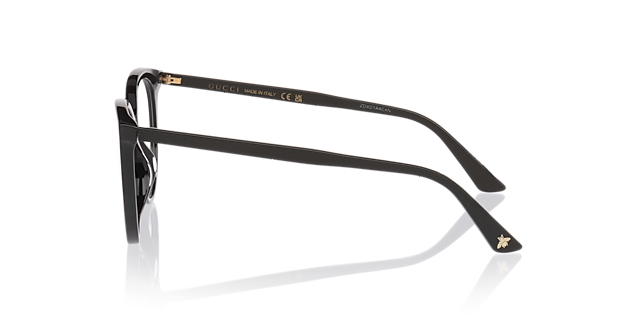 GG0093O Black AcetateEyeglass Frames for Glasses Direct, Angle View