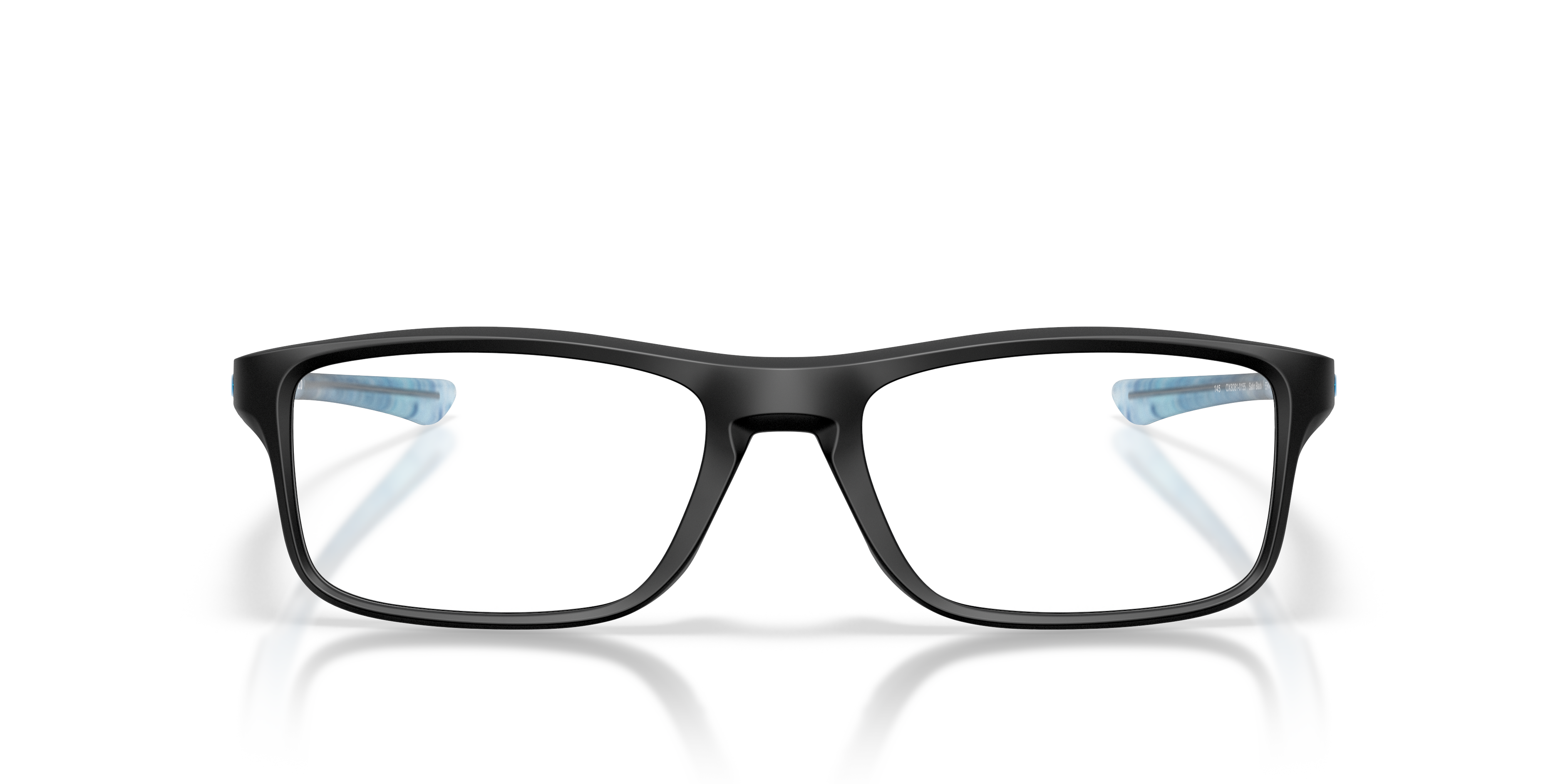 Plank 2.0 Satin Black PlasticSunglass Frames for Glasses Direct, Front View