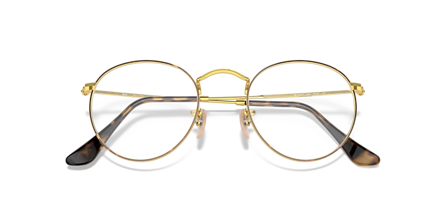 RB3447V Havana On Gold MetalEyeglass Frames for Glasses Direct, Closed View