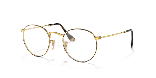 RB3447V Havana On Gold MetalEyeglass Frames for Glasses Direct, Angle View