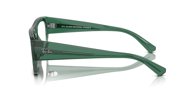 RB7218 Transparent Green PlasticEyeglass Frames for Glasses Direct, Side View