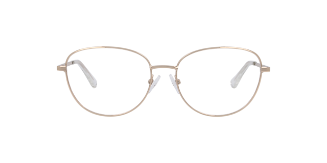 Maya Light Gold MetalEyeglass Frames for Glasses Direct, Front View