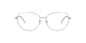 Maya Light Gold MetalEyeglass Frames for Glasses Direct, Front View
