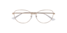Maya Light Gold MetalEyeglass Frames for Glasses Direct, Closed View