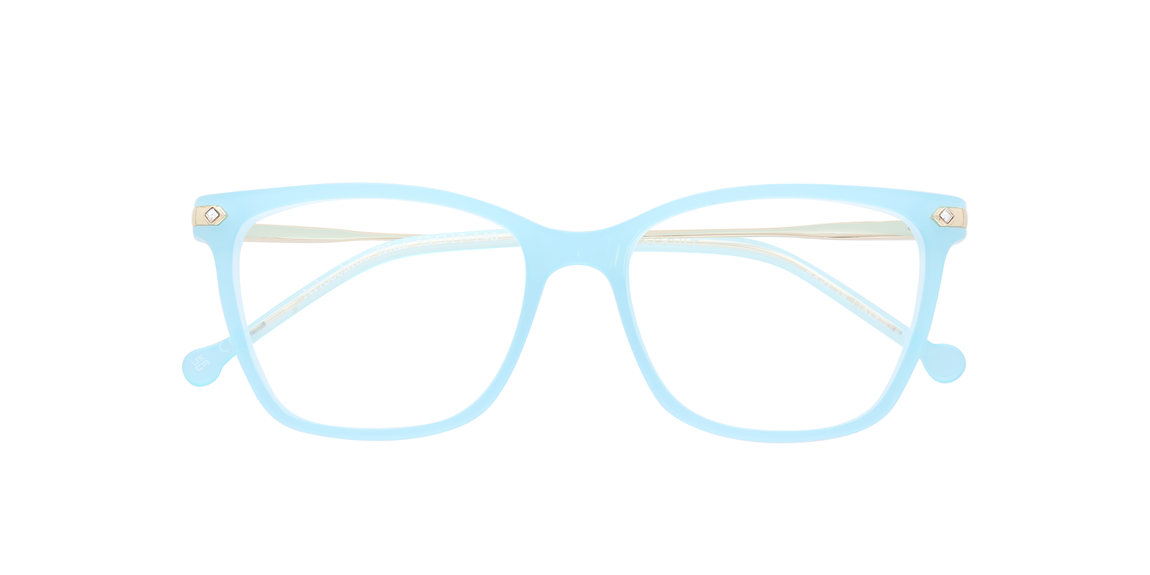 Arlechino Blue AcetateEyeglass Frames for Glasses Direct, Closed View