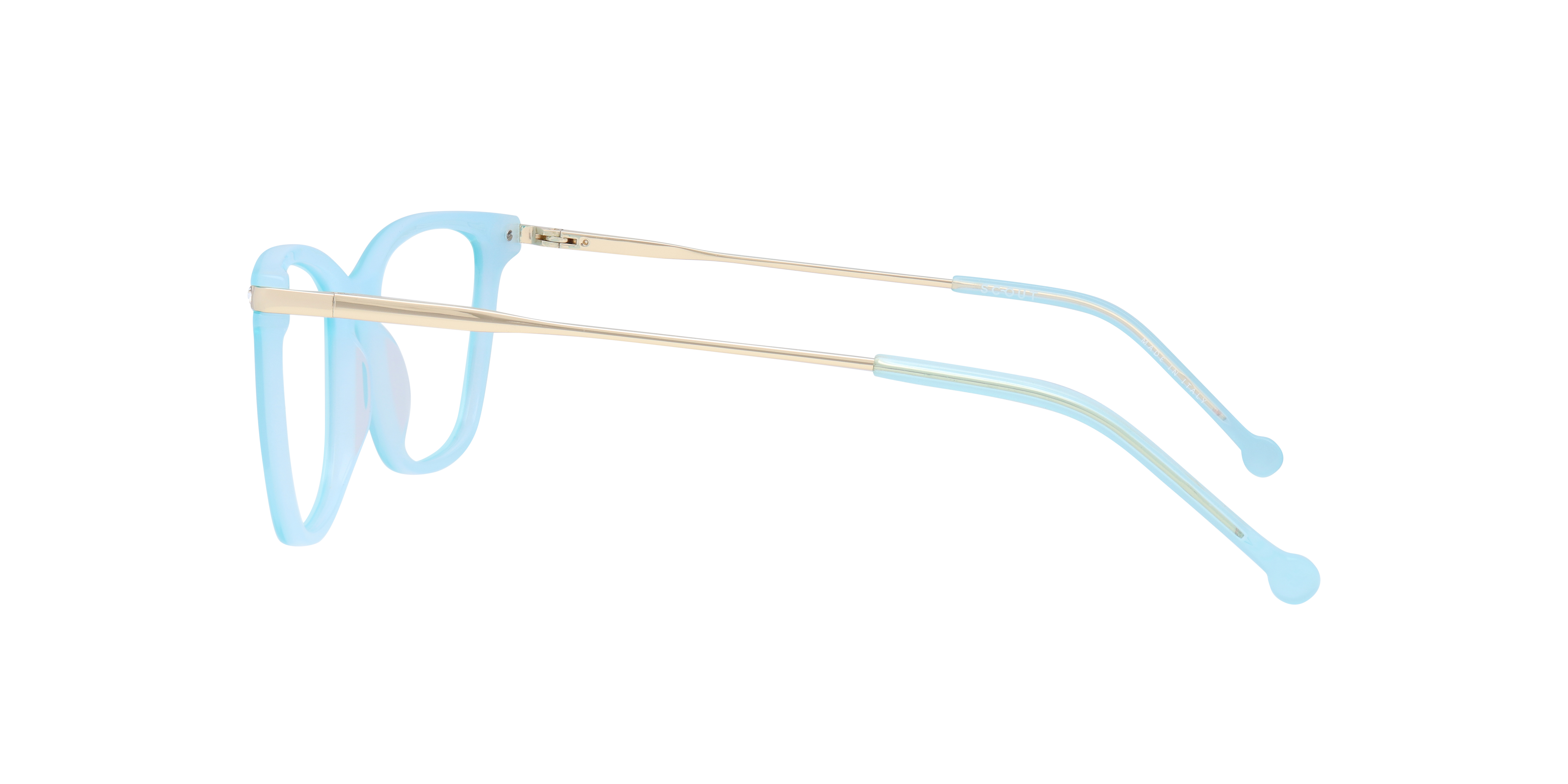 Arlechino Blue AcetateEyeglass Frames for Glasses Direct, Side View