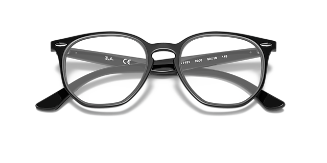 RB7151 Black AcetateEyeglass Frames for Glasses Direct, Closed View