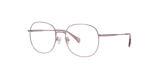 Marylebone Pink MetalEyeglass Frames for Glasses Direct, Angle View