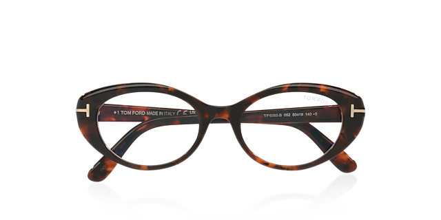 FT6092-B Tortoise AcetateEyeglass Frames for Glasses Direct, Closed View
