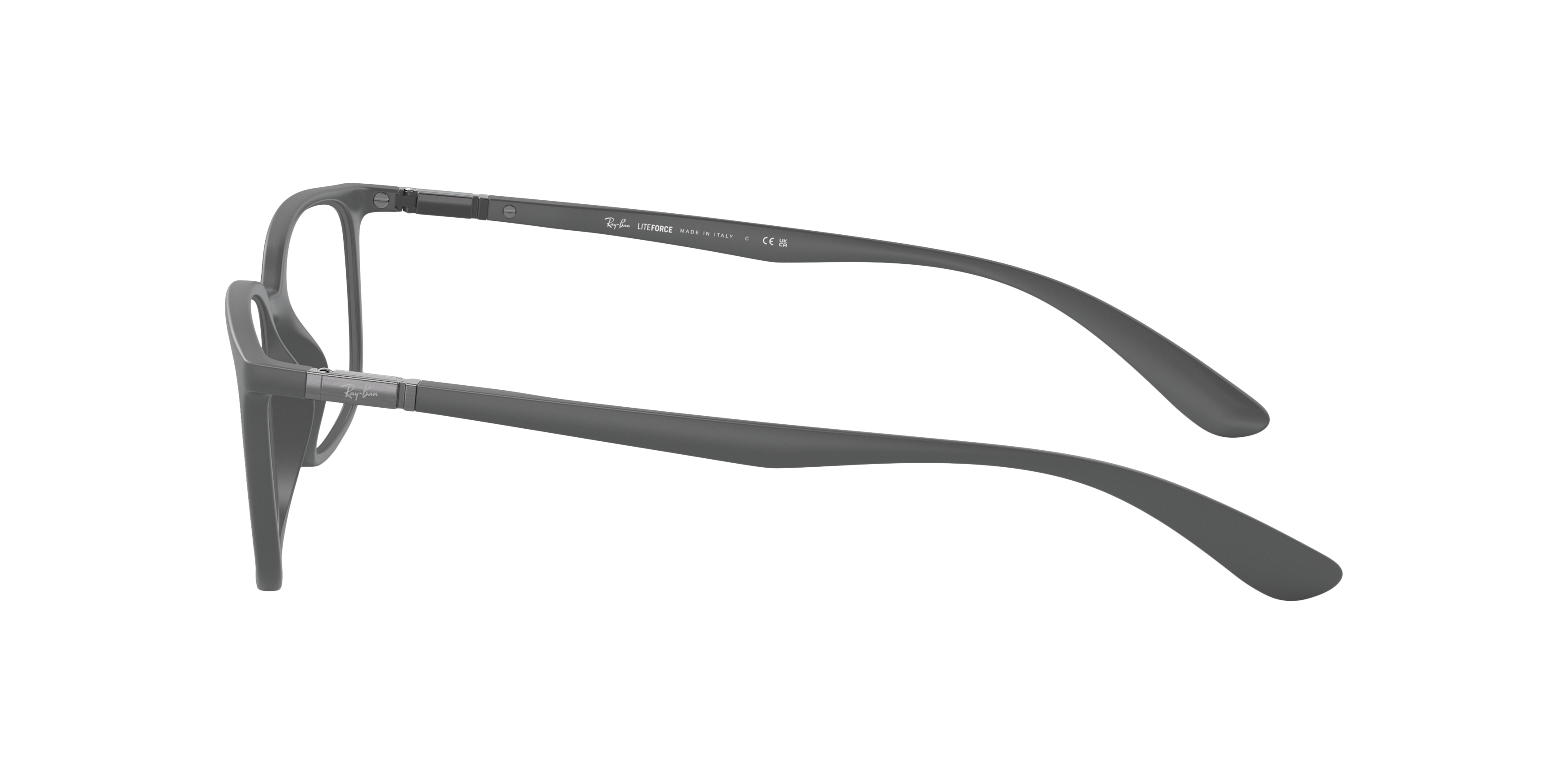 RB7208 Grey PlasticEyeglass Frames for Glasses Direct, Side View