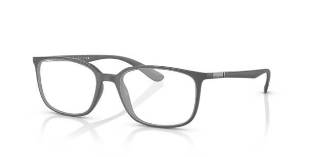 RB7208 Grey PlasticEyeglass Frames for Glasses Direct, Angle View