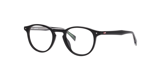 LV 5085 Black AcetateEyeglass Frames for Glasses Direct, Angle View